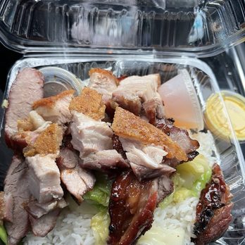 Ton Kiang Barbeque Noodle House - Two meat over rice (roast pork & char siu) $14! - Barbeque Near Me - Seattle, Washington Ton Kiang Barbeque Noodle House - Two meat over rice (roast pork & char siu) $14! - Barbeque Near Me - Seattle, Washington