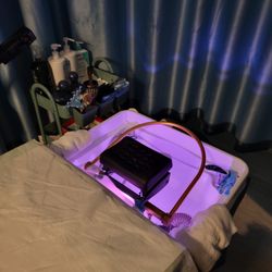 CXG Scalp Spa - Bed with connected hair wash sink on top