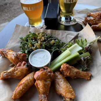 Hillman Beer - Buffalo Wings and Kale Salad special - $14 - Breweries Near Me - Asheville, North Carolina Hillman Beer - Buffalo Wings and Kale Salad special - $14 - Breweries Near Me - Asheville, North Carolina