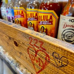 The Breakfast Pig - Variety of hot sauces