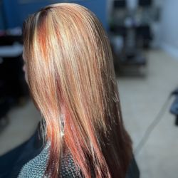 Creating Waves Salon - Copper highlights!!