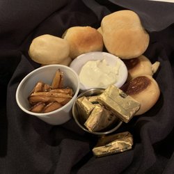 The Steakhouse - Bread, Pretzels, and Cheese.