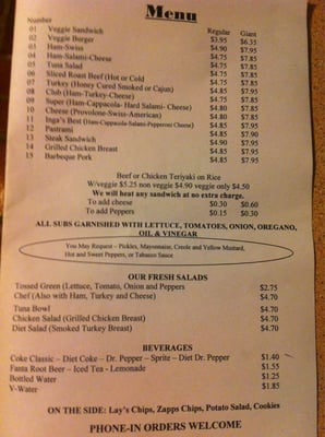 Menu photo 8 Inga's Subs & Salads Baton Rouge, LA