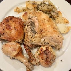 Greek 1/2 Chicken with Greek potatoes
