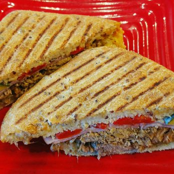 Café Zupas - A Cuban sandwich - side view. - Salad Near Me - Gilbert, Arizona Café Zupas - A Cuban sandwich - side view. - Salad Near Me - Gilbert, Arizona