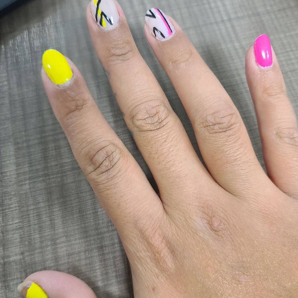 156 Nail Spa - Thumb has been chipping since the day after manicure (today is day 4) & this hand still has smudged black lines. - Nail Salons Near Me - Floral Park, New York 156 Nail Spa - Thumb has been chipping since the day after manicure (today is day 4) & this hand still has smudged black lines. - Nail Salons Near Me - Floral Park, New York