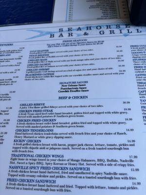 Menu photo 3 Seahorse Bar & Grill Surfside Beach, TX Menu photo 3 Seahorse Bar & Grill Surfside Beach, TX