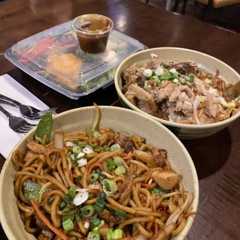 Island Grill - Mandarin salad, chow mein and Kailua pork - Asian Fusion Near Me - Sparks, Nevada