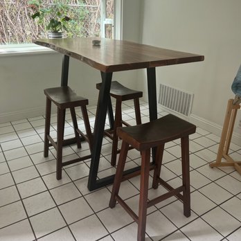 Rustic Home - We'll be getting better stools but the table is magnificent! - Furniture Stores Near Me - San Marcos, California