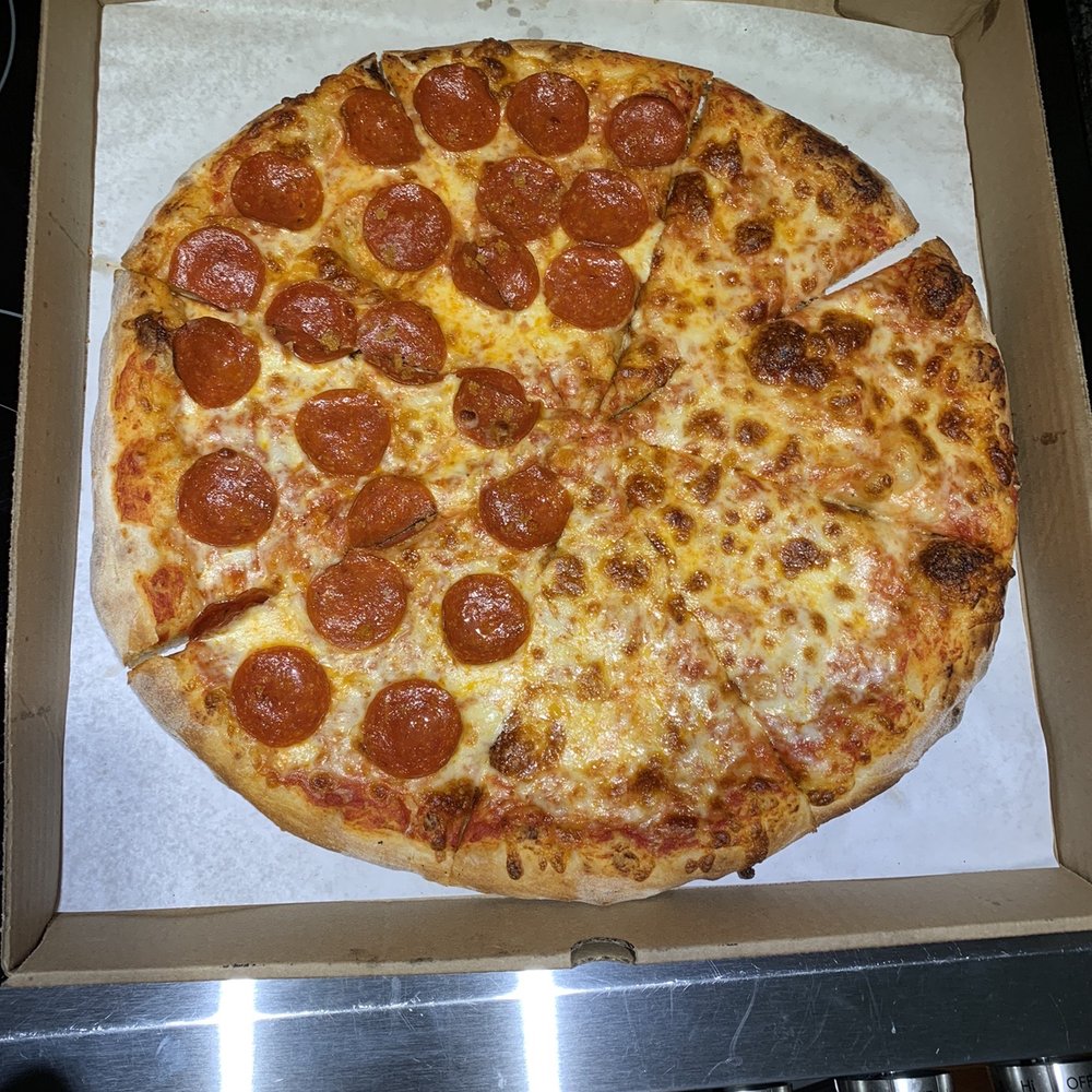 1/2 pepperoni 1/2 cheese
