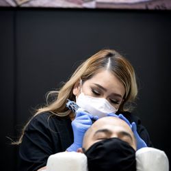 Nava Arte - Scalp pigmentation restores hair line by mimicking hair Follicle and give you Density or restoration of hair line