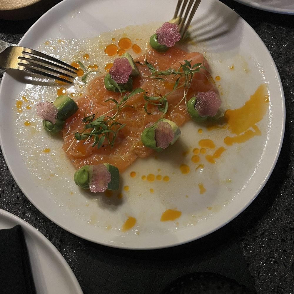 Ara - Salmon crudo - Mediterranean Near Me - Jupiter, Florida