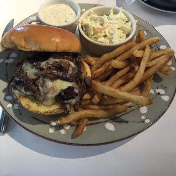 USS Nemo Restaurant - Brisket sandwich with fries and coleslaw - Asian Fusion Near Me - Naples, Florida USS Nemo Restaurant - Brisket sandwich with fries and coleslaw - Asian Fusion Near Me - Naples, Florida