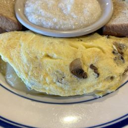 Mushroom and Swiss Omelette