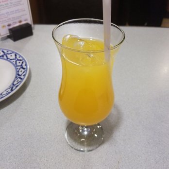 Thai Plate - Mango juice with club soda - Thai Near Me - Orillia, Ontario