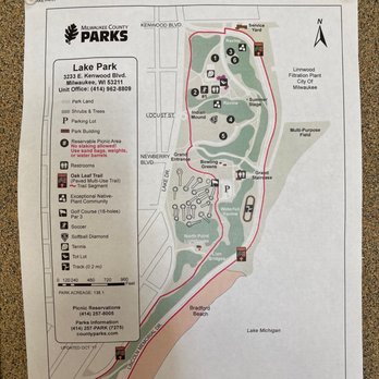 Lake Park - A map of Lake Park. - Parks Near Me - Milwaukee, Wisconsin
