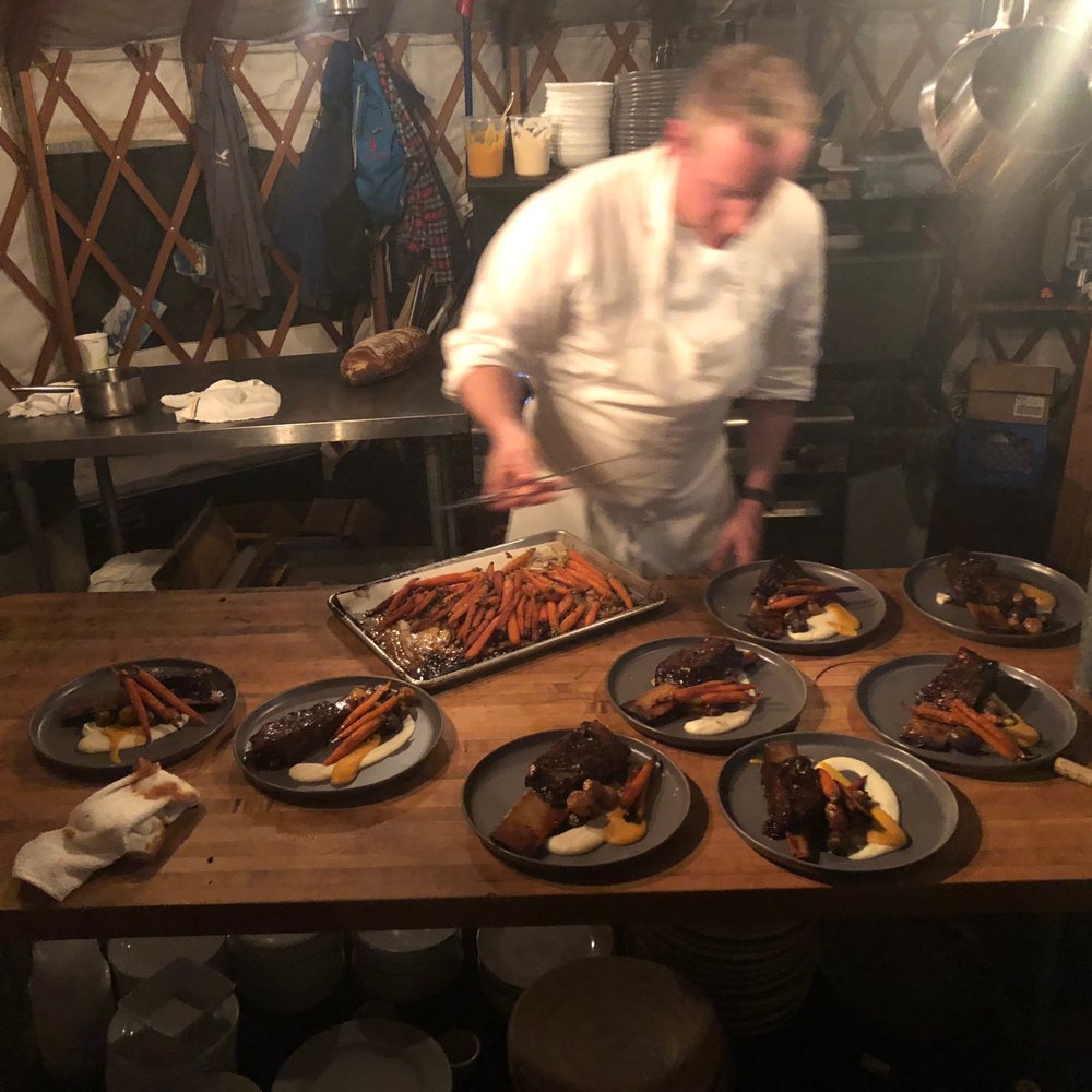 Main course plating Main course plating