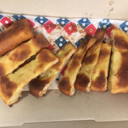 Domino's Pizza - the cinnastix they were over cooked and looked more like a saltine cracker, and had about the same crunch