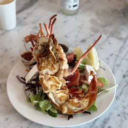Lobstertail Seafoods - Garlic  Lobster  & Garden Salad