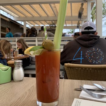 Shorehouse Kitchen - Bloody Mary with a 'Uge' piece of celery. - Breakfast & Brunch Near Me - Carlsbad, California Shorehouse Kitchen - Bloody Mary with a 'Uge' piece of celery. - Breakfast & Brunch Near Me - Carlsbad, California