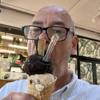 Skoops - Dark chocolate and Peanut butter with a mini Nutella cone!!! - Ice Cream & Frozen Yogurt Near Me - Miami, Florida Skoops - Dark chocolate and Peanut butter with a mini Nutella cone!!! - Ice Cream & Frozen Yogurt Near Me - Miami, Florida