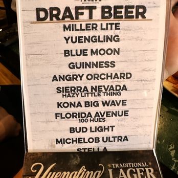 Brew & Barrel Tavern - a menu for draft beer - American Near Me - Jacksonville, Florida