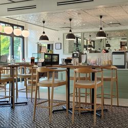 To-go ordering counter and seating