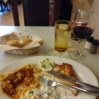 Bella Italia - The three entree special - tortellini, ravioli, and chicken Parmesan. - Italian Near Me - Kennewick, Washington