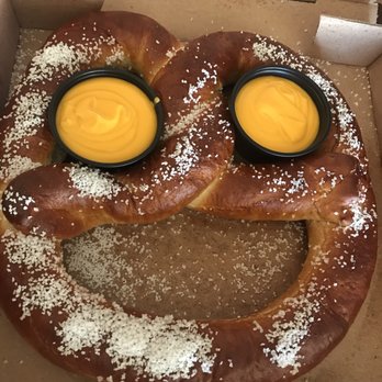 Kuhnhenn Brewing - Giant pretzel-huge! Served in a pizza box. Very tasty, share with friends - Breweries Near Me - Warren, Michigan