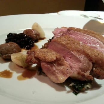 Cafe Boulud - Duck with wild rice pilaf & rye - French Near Me - Palm Beach, Florida