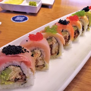 Photo of Blue Ocean Robata & Sushi Bar - Carlsbad, CA, United States. The Rainbow-Spider roll. One of the best you'll ever have.