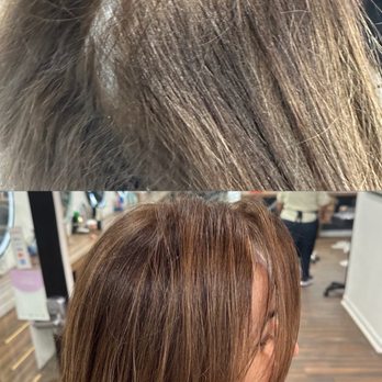 Salon Simis - Before and after my color correction, highlight and cut with Anderson. Amazing!! - Hair Extensions Near Me - Fairfax, Virginia