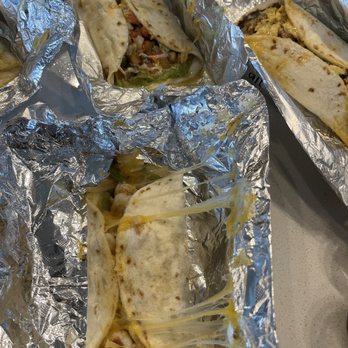 Brazas Taco House - three burritos wrapped in foil - Tacos Near Me - Austin, Texas
