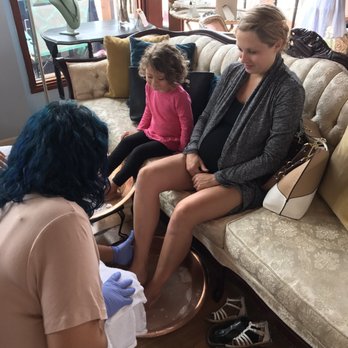 BE Polished - Mother daughter pedicures before baby brother is born! - Eyelash Service Near Me - Coronado, California