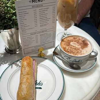 Ralph's Coffee - Ham & cheese sandwich, chai, & iced vanilla latte - Coffee & Tea Near Me - New York, New York Ralph's Coffee - Ham & cheese sandwich, chai, & iced vanilla latte - Coffee & Tea Near Me - New York, New York