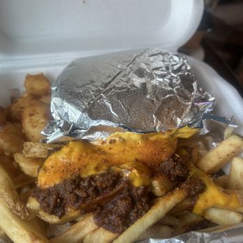 Cook Out - Double Cheese Burger Tray with Cheese Bites and Chili Cheese Fries - Burgers Near Me - Sylva, North Carolina Cook Out - Double Cheese Burger Tray with Cheese Bites and Chili Cheese Fries - Burgers Near Me - Sylva, North Carolina