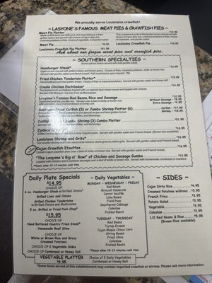 Menu photo 4 Lasyone's Meat Pie Restaurant Natchitoches, LA Menu photo 4 Lasyone's Meat Pie Restaurant Natchitoches, LA