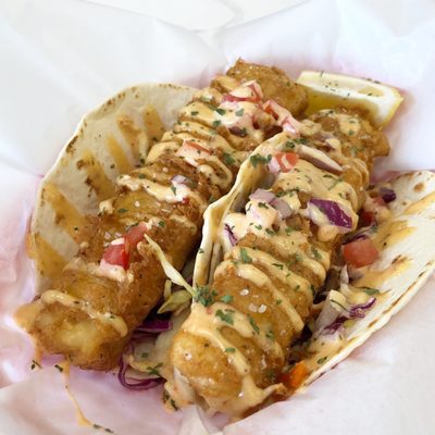 Salty Blue Fish & Chips by null