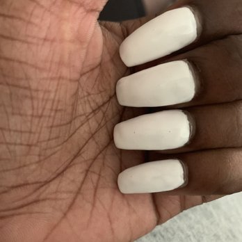 V'S Nails & Spa - This is what I received after asking for a full set coffin nail - Nail Salons Near Me - Hanover Park, Illinois