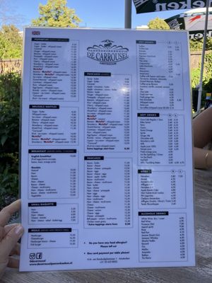 Menu photo 1 De Carrousel Pannenkoeken Amsterdam, NH