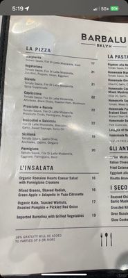 Menu photo 5 Barbalu Bklyn Brooklyn, NY
