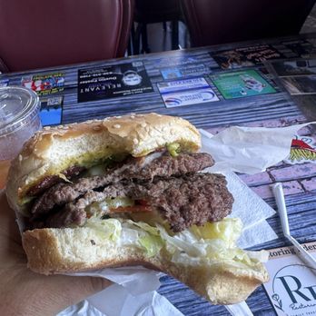 Bonney's Burgers - Double Bonnie burger with pepper jack cheese, and everything on it. The burger was extremely dry. - Burgers Near Me - Anderson, California Bonney's Burgers - Double Bonnie burger with pepper jack cheese, and everything on it. The burger was extremely dry. - Burgers Near Me - Anderson, California