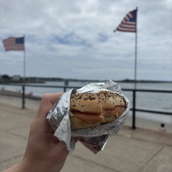 Waterfront Cafe - Bagel with Lox - Mediterranean Near Me - Gloucester, Massachusetts Waterfront Cafe - Bagel with Lox - Mediterranean Near Me - Gloucester, Massachusetts