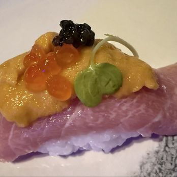 Kumo Sushi - Toro with Uni and Caviar - Sushi Bars Near Me - Phoenix, Arizona