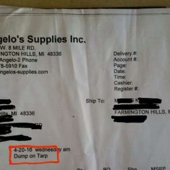 SiteOne Landscape Supply - Angelo's manager said, the truck drive not supposed to move the tarp. I had on site 2 heavy duty large tarps can cover more than 1000 sf. - Machine & Tool Rental Near Me - Farmington Hills, Michigan