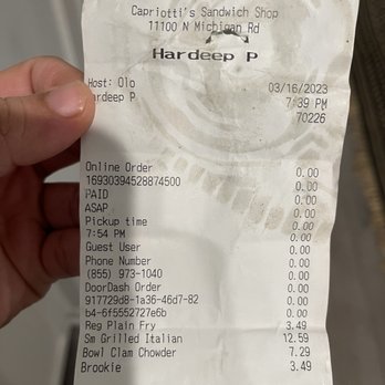 Capriotti's Sandwich Shop - Paid for bowl and reg plant fry. - Sandwiches Near Me - Carmel, Indiana Capriotti's Sandwich Shop - Paid for bowl and reg plant fry. - Sandwiches Near Me - Carmel, Indiana