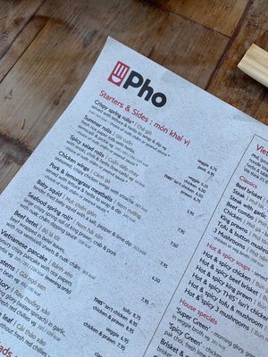 Menu photo 2 Pho Oxford, OXF