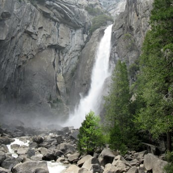 Yosemite Falls - 05.03.14 Lower Yosemite Fall from the viewing area (bridge) - Hiking Near Me - Yosemite, California Yosemite Falls - 05.03.14 Lower Yosemite Fall from the viewing area (bridge) - Hiking Near Me - Yosemite, California