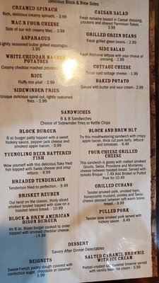 Menu photo 5 Block and Brew Knightstown, IN