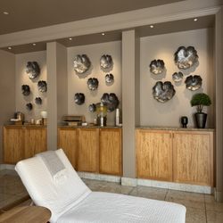 The Spa at Four Seasons Hotel Westlake Village - Very relaxing! Delicious banana chips, chocolate chips, mango bites and refreshing water!